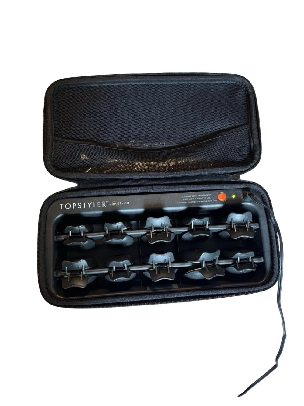 InStyler TopStyler Heated Ceramic Curling Shell Set with Case Tested Working